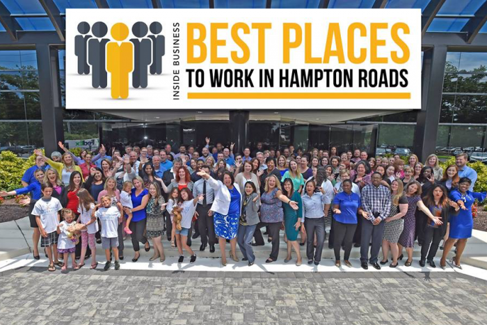 Chartway Best Places to Work in Hampton Roads group photo