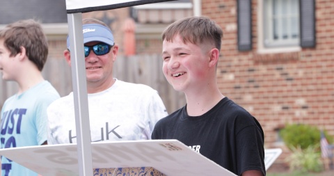 We Promise Foundation Surprises Ames with a We Promise Parade