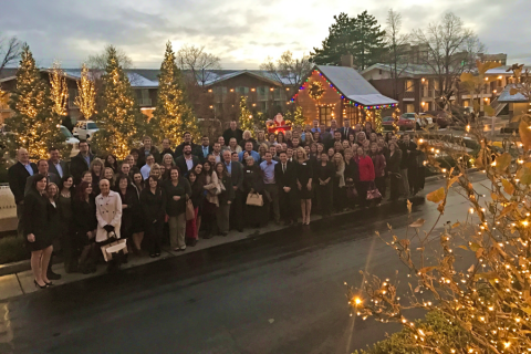 Chartway Utah employees group photo outdoors