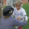 Mary Poppins and Hazel — Utah Bees game with Chartway and Make-A-Wish