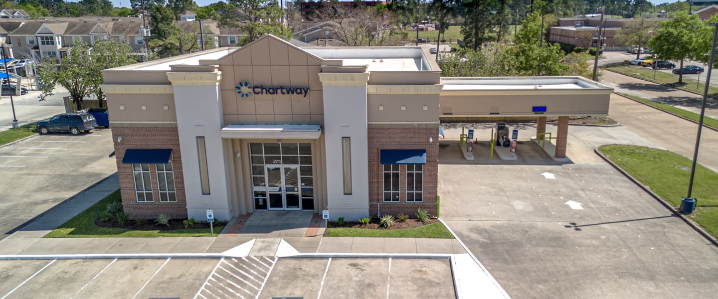 Brown Chartway Credit Union building located in Champion Texas