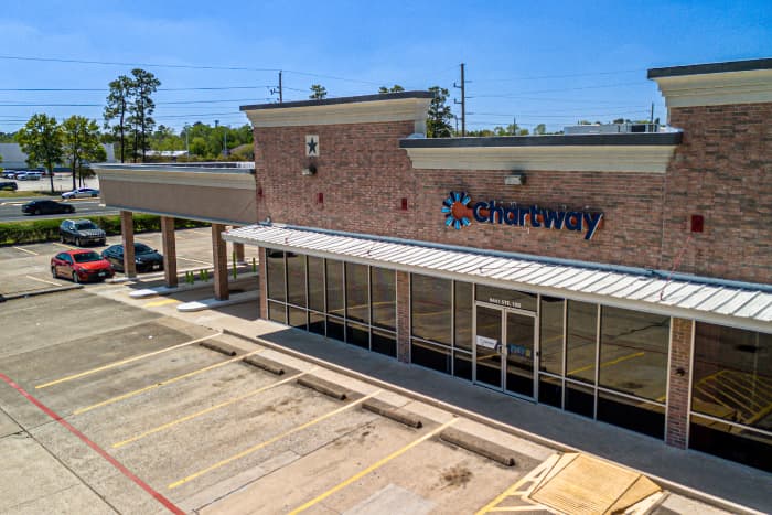 Brown Chartway Credit Union building located in Humble Texas