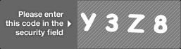 captcha code for visual authentication  letter Y number 3 letter Z number 8