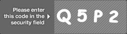 captcha code for visual authentication  letter Q number 5 letter P number 2