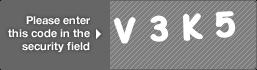 captcha code for visual authentication  letter V number 3 letter K number 5