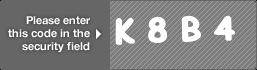 captcha code for visual authentication  letter K number 8 letter B number 4