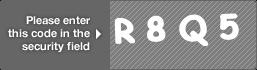 captcha code for visual authentication  letter R number 8 letter Q number 5