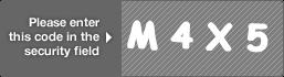 captcha code for visual authentication  letter M number 4 letter X number 5