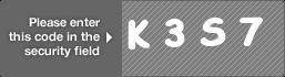 captcha code for visual authentication  letter K number 3 letter S number 7