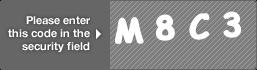 captcha code for visual authentication  letter M number 8 letter C number 3
