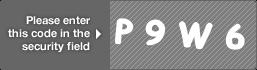 captcha code for visual authentication  letter P number 9 letter W number 6