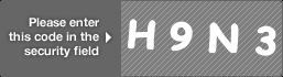 captcha code for visual authentication  letter H number 9 letter N number 3