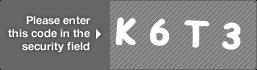 captcha code for visual authentication  letter K number 6 letter T number 3
