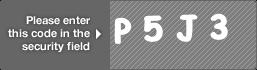 captcha code for visual authentication  letter P number 5 letter J number 3