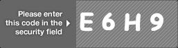 captcha code for visual authentication  letter E number 6 letter H number 9