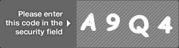 captcha code for visual authentication  letter A number 9 letter Q number 4