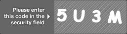 captcha code for visual authentication  number 5 letter U number 3 letter M