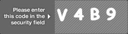 captcha code for visual authentication  letter V number 4 letter B number 9