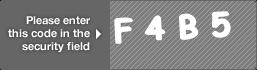 captcha code for visual authentication  letter F number 4 letter B number 5