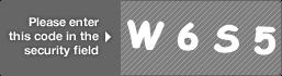 captcha code for visual authentication  letter W number 6 letter S number 5
