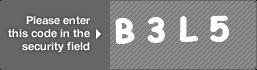 captcha code for visual authentication  letter B number 3 letter L number 5