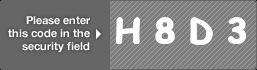 captcha code for visual authentication  letter H number 8 letter D number 3