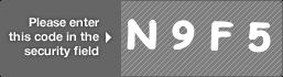 captcha code for visual authentication  letter N number 9 letter F number 5