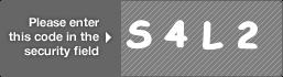 captcha code for visual authentication  letter S number 4 letter L number 2