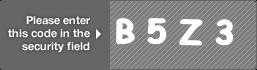 captcha code for visual authentication  letter B number 5 letter Z number 3