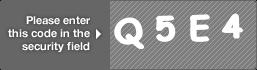 captcha code for visual authentication  letter Q number 5 letter E number 4