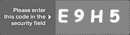 captcha code for visual authentication  letter E number 9 letter H number 5