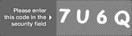 captcha code for visual authentication  number 7 letter U number 6 letter Q