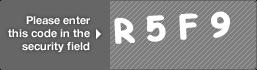 captcha code for visual authentication  letter R number 5 letter F number 9