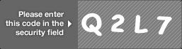 captcha code for visual authentication  letter Q number 2 letter L number 7