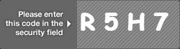 captcha code for visual authentication  letter R number 5 letter H number 7