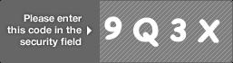 captcha code for visual authentication  number 9 letter Q number 3 letter X