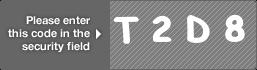 captcha code for visual authentication  letter T number 2 letter D number 8