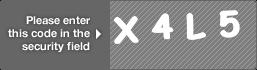 captcha code for visual authentication  letter X number 4 letter L number 5