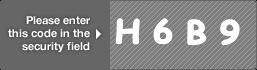 captcha code for visual authentication  letter H number 6 letter B number 9