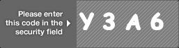 captcha code for visual authentication  letter Y number 3 letter A number 6