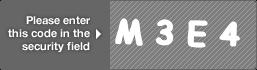 captcha code for visual authentication  letter M number 3 letter E number 4