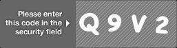 captcha code for visual authentication  letter Q number 9 letter V number 2