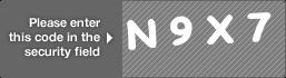 captcha code for visual authentication  letter N number 9 letter X number 7