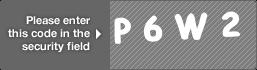 captcha code for visual authentication  letter P number 6 letter W number 2