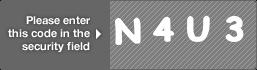 captcha code for visual authentication  letter N number 4 letter U number 3