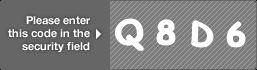 captcha code for visual authentication  letter Q number 8 letter D number 6