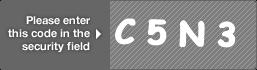captcha code for visual authentication  letter C number 5 letter N number 3