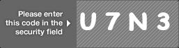 captcha code for visual authentication  letter U number 7 letter N number 3