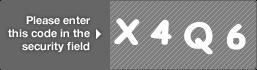 captcha code for visual authentication  letter X number 4 letter Q number 6