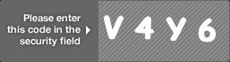 captcha code for visual authentication  letter V number 4 letter Y number 6